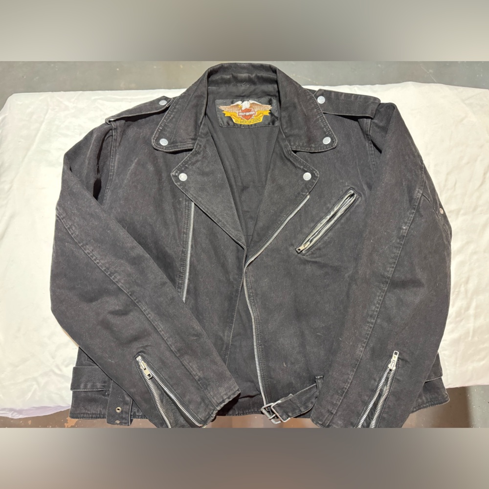 Harley Davidson Black Denim Coat

Medium